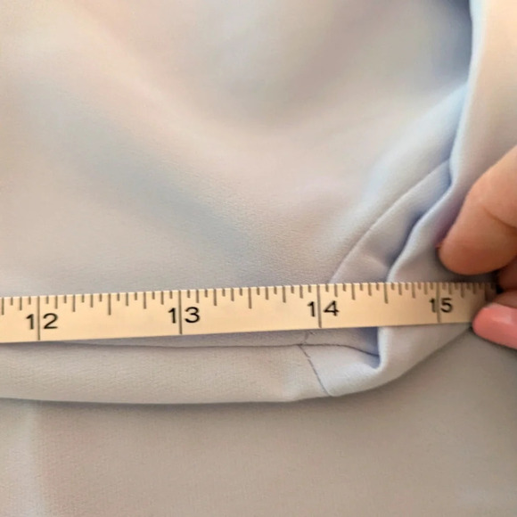 Elizabeth and James blue chiffon long sleeves blouse XXL NWT - Picture 11 of 11